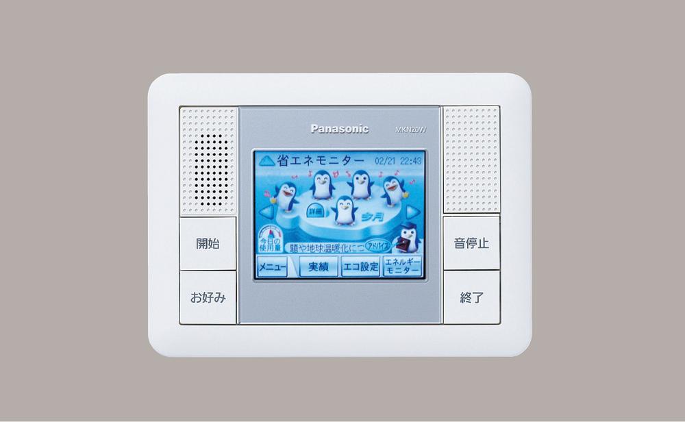 Power generation ・ Hot water equipment. Penguin dance If realized the eco-life. By the number of penguins that are riding on ice, We can see the achievement of the goal. Also it helps to eco-awareness of children.