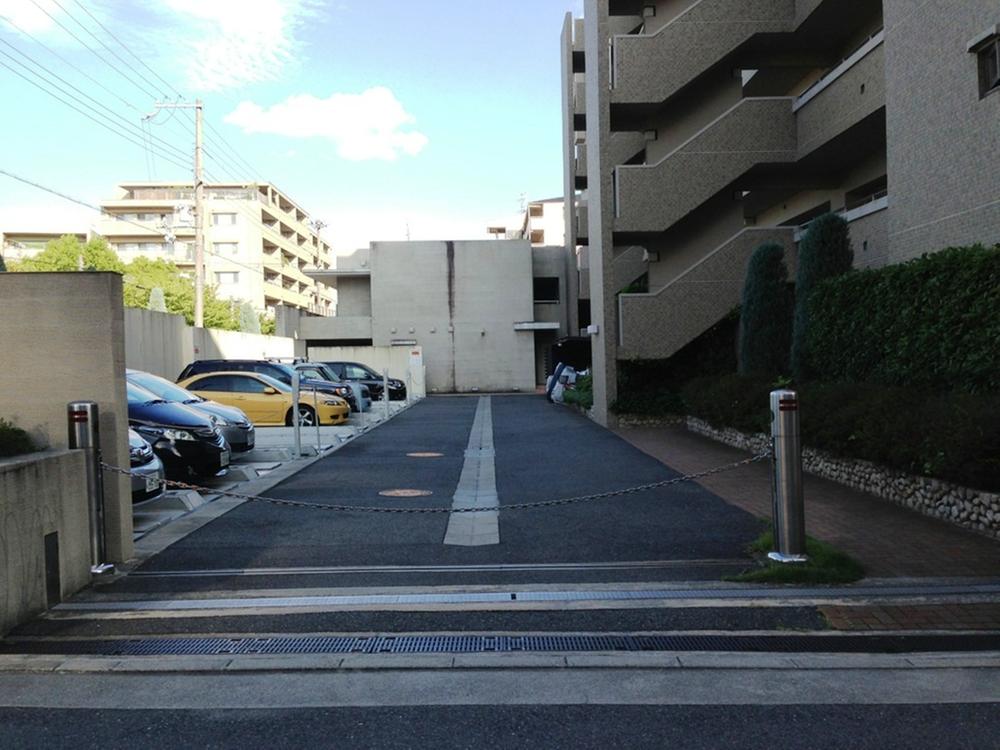 Parking lot. It is on-site parking