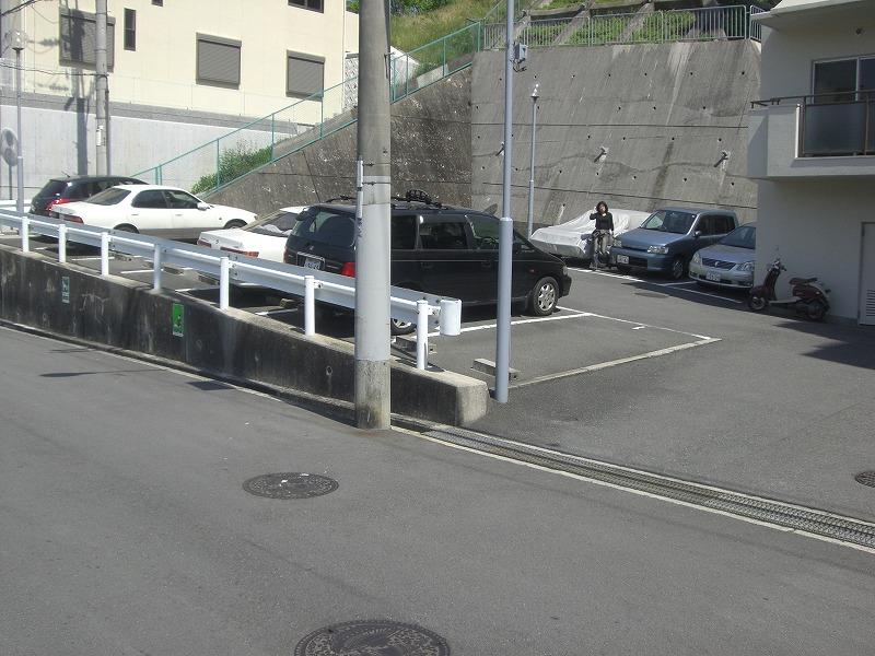 Parking lot. Common areas