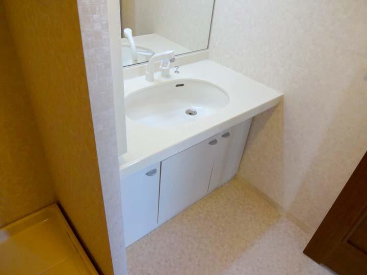 Wash basin, toilet. Indoor (12 May 2013) Shooting Large mirror is characteristic vanity!