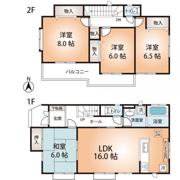 Other building plan example. Building plan: price 12100000 yen (tax included) Area 103.09m2