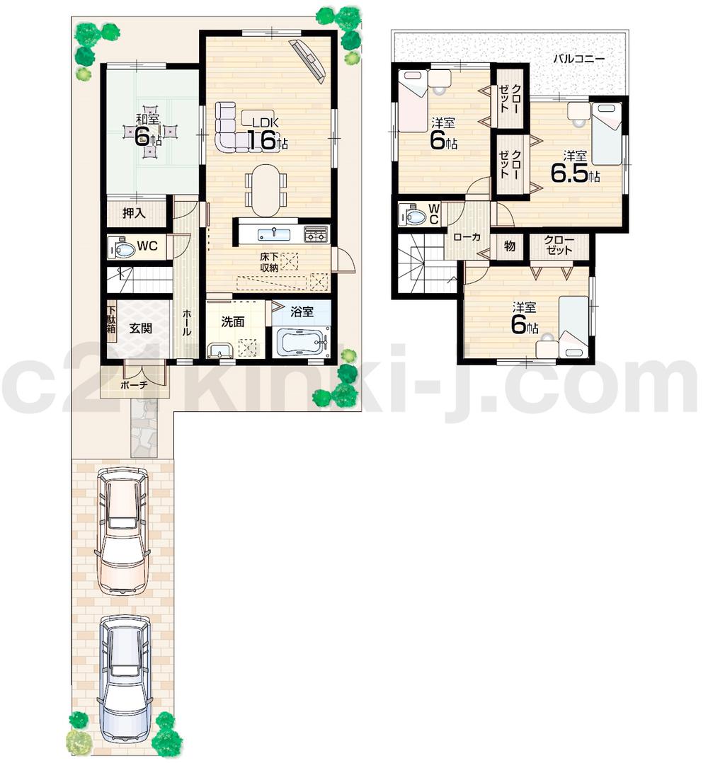 Floor plan. 35,900,000 yen, 4LDK, Land area 131.14 sq m , Building area 98.39 sq m «floor plan»