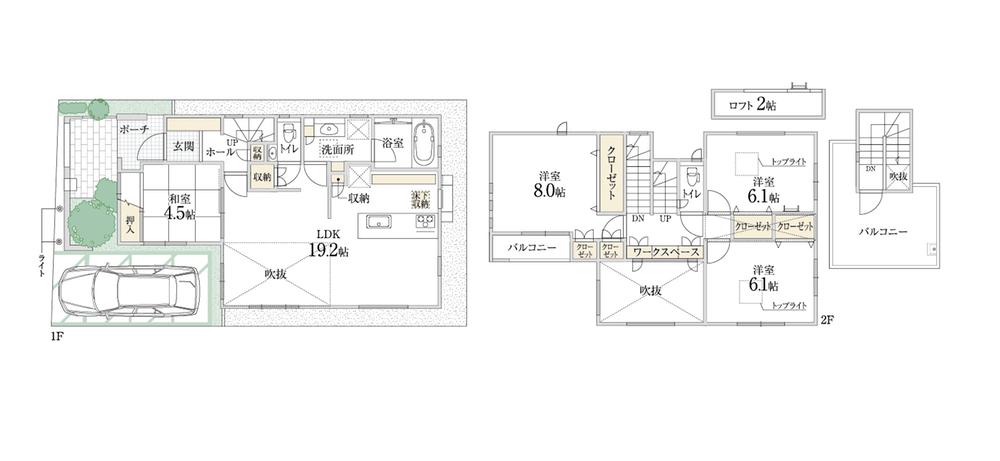 Floor plan. (No. 4 locations), Price 58,500,000 yen, 4LDK, Land area 102.26 sq m , Building area 114.75 sq m