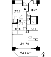 Floor: 3LDK, occupied area: 73.19 sq m, Price: 52,736,000 yen