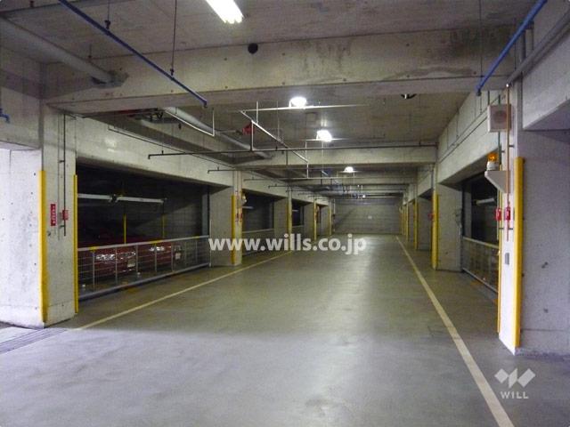 Parking lot. On-site parking (basement)