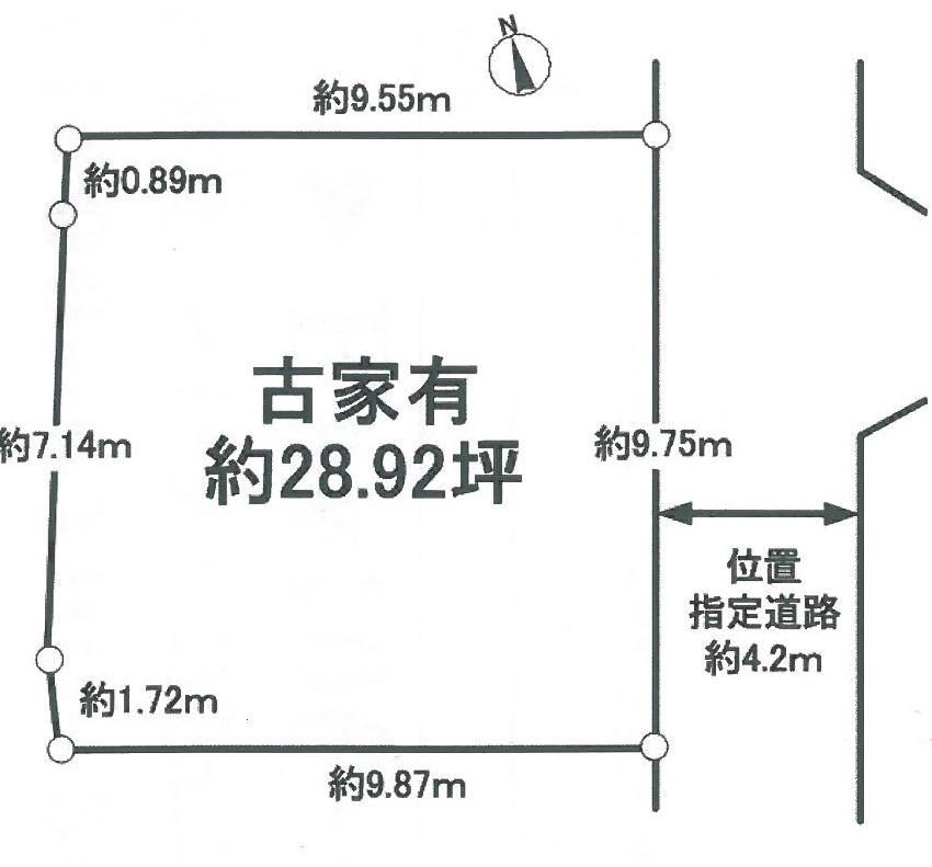 Compartment figure. Land price 29,800,000 yen, Land area 95.63 sq m