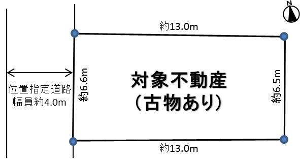Compartment figure. Land price 21,800,000 yen, Land area 85.87 sq m