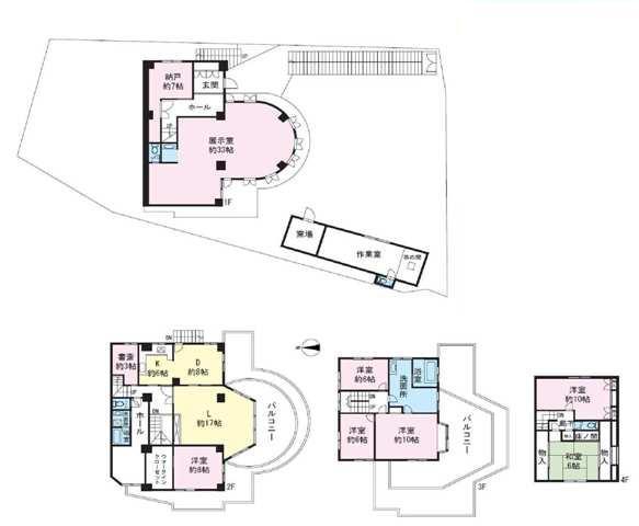 Floor plan. 69 million yen, 7LDK, Land area 541 sq m , Building area 357.81 sq m