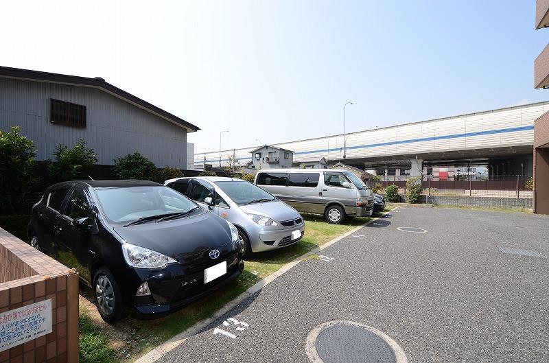 Parking lot. Common areas