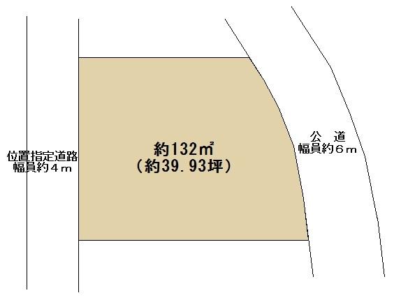 Compartment figure. Land price 28,300,000 yen, Land area 132 sq m