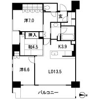 Floor: 3LDK, occupied area: 81.95 sq m, Price: 54.9 million yen