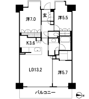 Floor: 3LDK, occupied area: 76.25 sq m, Price: 47,800,000 yen ~ 52,800,000 yen