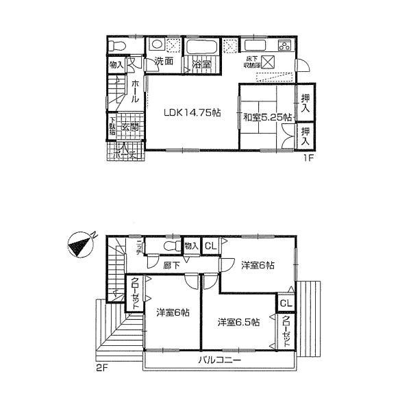 Floor plan. 35,800,000 yen, 4LDK, Land area 158.36 sq m , Building area 158.36 sq m