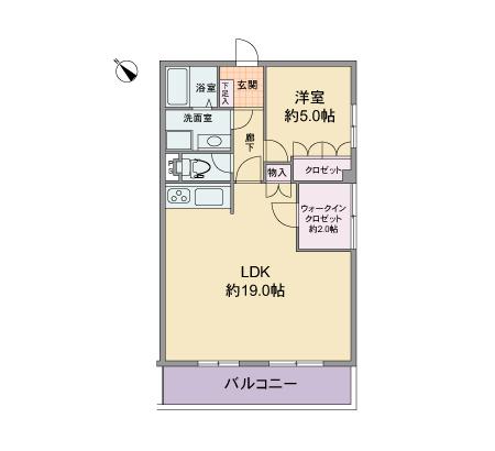 Floor plan. 1LDK + S (storeroom), Price 13.8 million yen, Occupied area 59.52 sq m , Balcony area 7.86 sq m