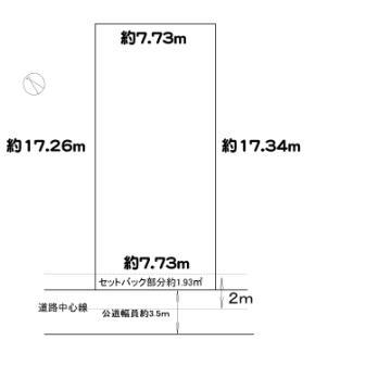 Compartment figure. Land price 26,800,000 yen, Land area 133.69 sq m