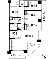 Floor: 4LDK, occupied area: 91.59 sq m, Price: 39,980,000 yen