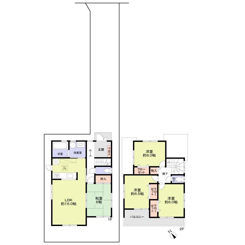 Floor plan. 35,900,000 yen, 4LDK, Land area 131.14 sq m , Building area 98.39 sq m floor plan