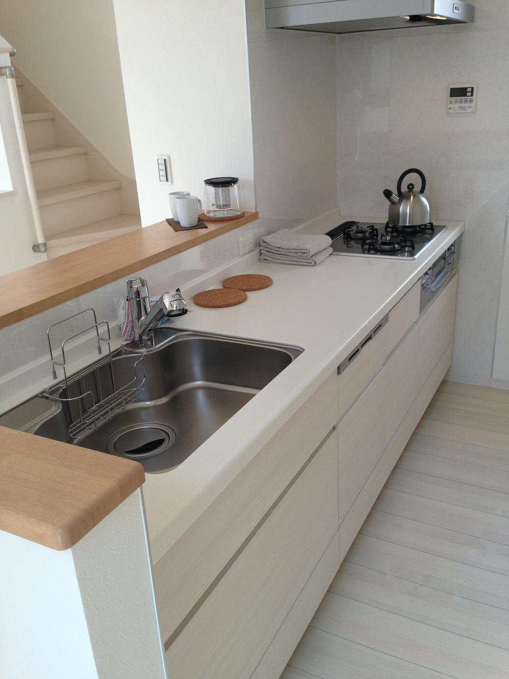 Kitchen. Pure white clean kitchen