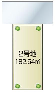 Compartment figure. Land price 12.5 million yen, Land area 182.54 sq m
