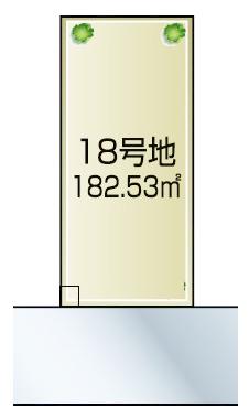 Compartment figure. Land price 12.5 million yen, Land area 182.53 sq m