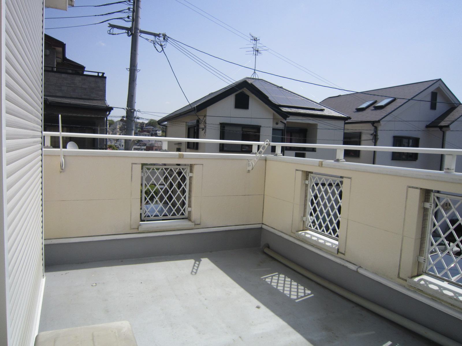 Balcony. Bright and spacious balcony