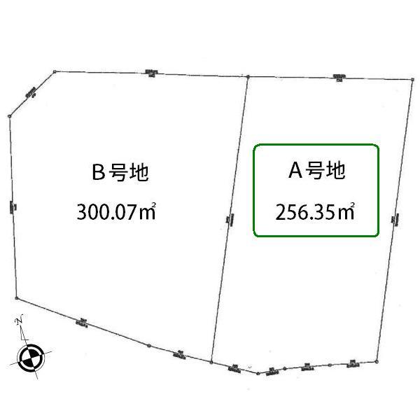 Compartment figure. Land price 23 million yen, Land area 256.35 sq m