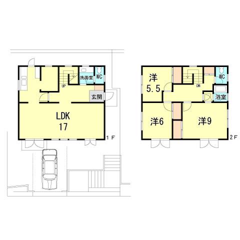 Floor plan. 30 million yen, 3LDK, Land area 161.33 sq m , Building area 126.84 sq m