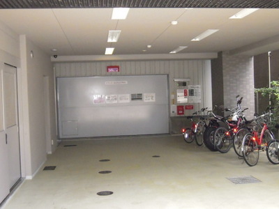 Parking lot. Bicycle-parking space