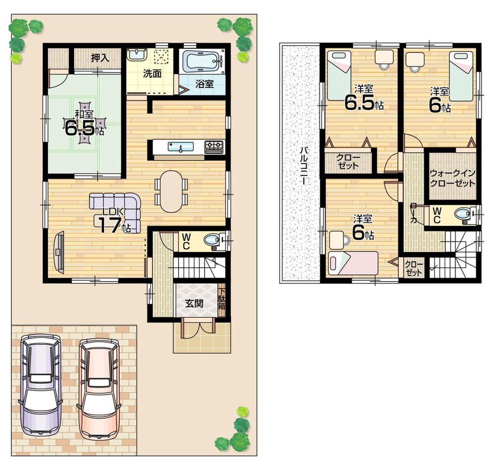 Floor plan. (No. 2 locations), Price 24,100,000 yen, 4LDK, Land area 163.9 sq m , Building area 98.41 sq m
