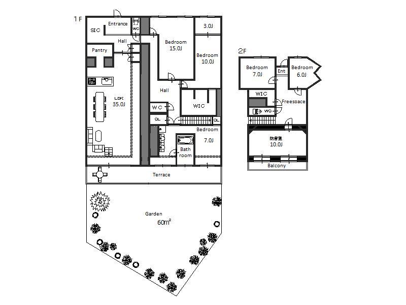 Floor plan. 6LDK, Price 39,800,000 yen, Footprint 299.79 sq m , Balcony area 11.36 sq m