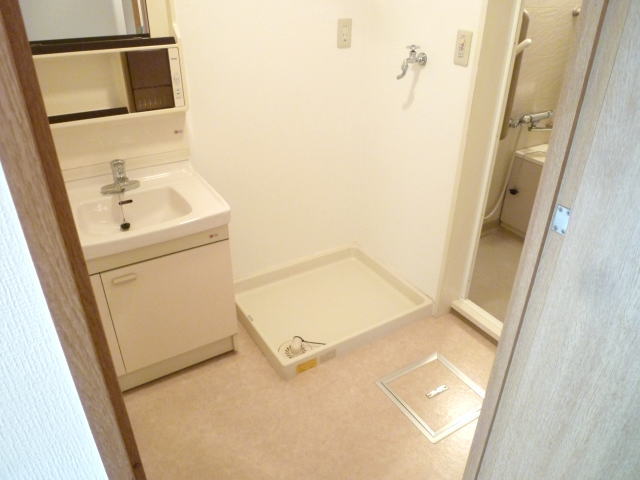 Washroom. Independent wash basin Indoor laundry bread Undressing space