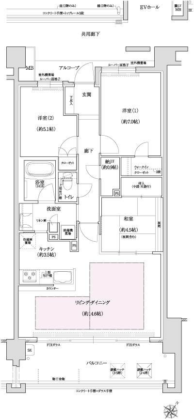 Floor: 3LDK + N + WIC, the occupied area: 78.51 sq m, Price: 45.2 million yen