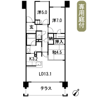 Floor: 3LDK + N + WIC, the occupied area: 76.24 sq m, Price: 43.5 million yen