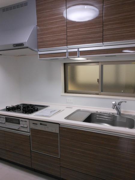Kitchen. ■ kitchen ■ System kitchen with a dishwasher. Calm hue is also attractive.
