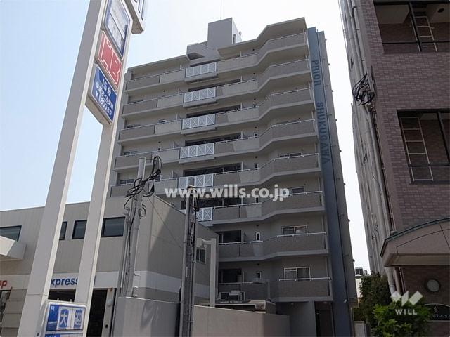 Local appearance photo. Puriore Shukugawa Sakura road of appearance (from the north)