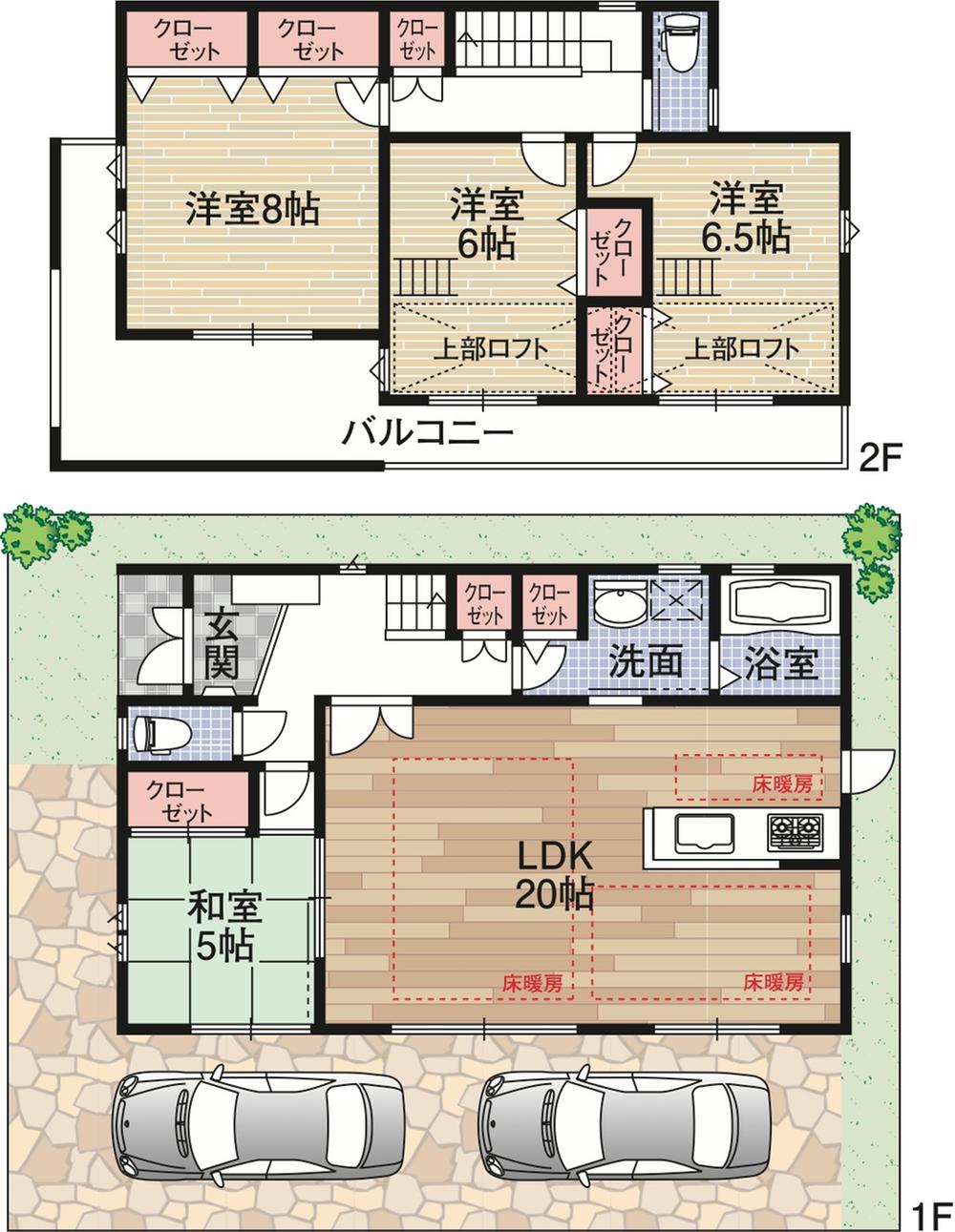 Floor plan. 49,800,000 yen, 4LDK, Land area 125.61 sq m , Building area 107.73 sq m