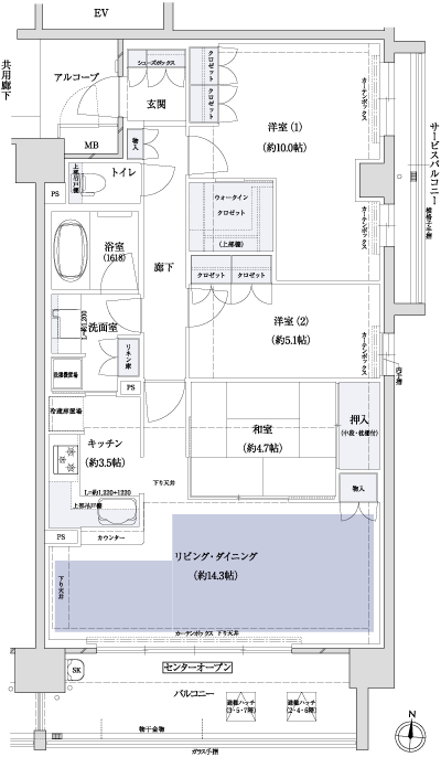 Floor: 3LDK, occupied area: 87.29 sq m, Price: 47,641,000 yen