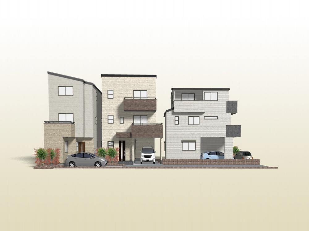 Building plan example (Perth ・ appearance). The entire complete image Perth