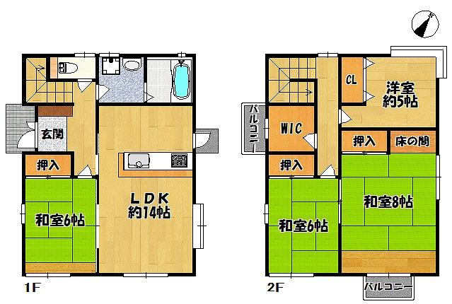 Floor plan. 9.8 million yen, 4LDK + S (storeroom), Land area 254.76 sq m , Building area 103.51 sq m