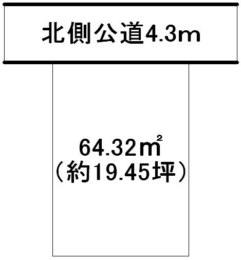 Compartment figure. Land price 14.9 million yen, Land area 64.32 sq m