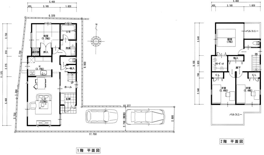 Floor plan. (No. 2 locations), Price 49,800,000 yen, 4LDK, Land area 117.77 sq m , Building area 101.03 sq m