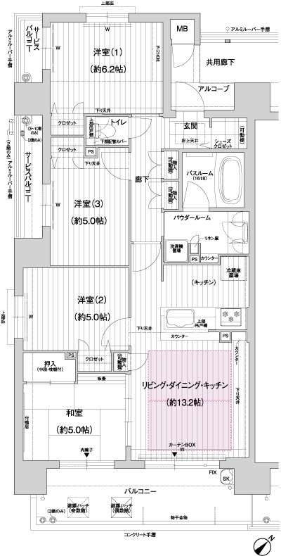 Floor: 4LDK, occupied area: 76.48 sq m, Price: 34,611,800 yen