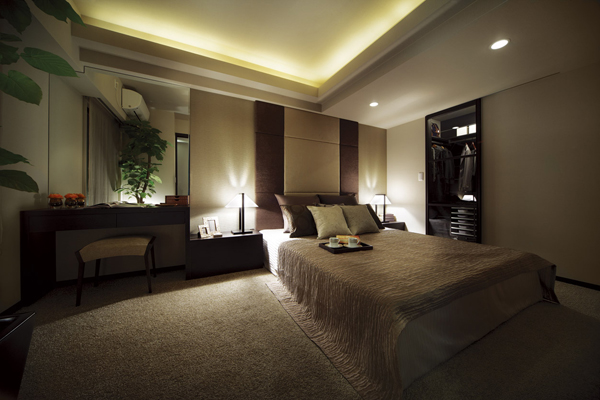 Interior.  [Master bedroom] The main bedroom full of sense of quality. It is a space that you can enjoy a contented time ( ※ )