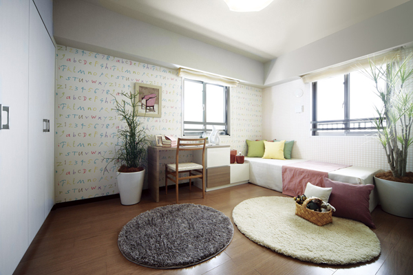 Interior.  [Western style room] In Western-style excellent bright ventilation in the two sides lighting, As a children's room, You can use, such as versatile as a hobby of the room ( ※ )