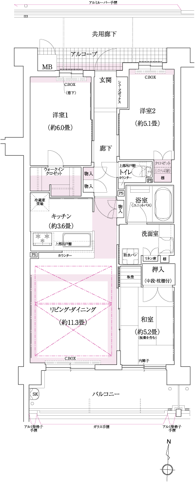 Floor: 3LDK, occupied area: 70.23 sq m, Price: 39,897,000 yen