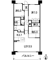 Floor: 3LDK + N (storeroom), the occupied area: 76.09 sq m, Price: 44,696,000 yen