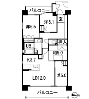 Floor: 4LDK, occupied area: 84.77 sq m, Price: 44,130,000 yen