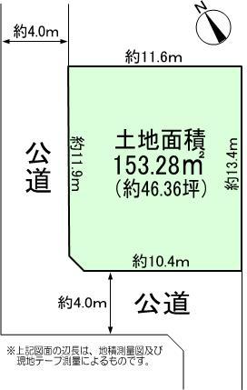 Compartment figure. Land price 40 million yen, Land area 153.28 sq m