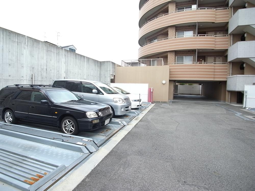 Parking lot. Common areas