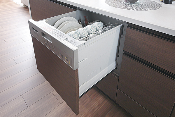 Kitchen.  [Dishwasher] About 5 servings of tableware (37 points) the possible cleaning at a time. In and out easily slide type, Quiet ・ Energy-saving specification (same specifications)